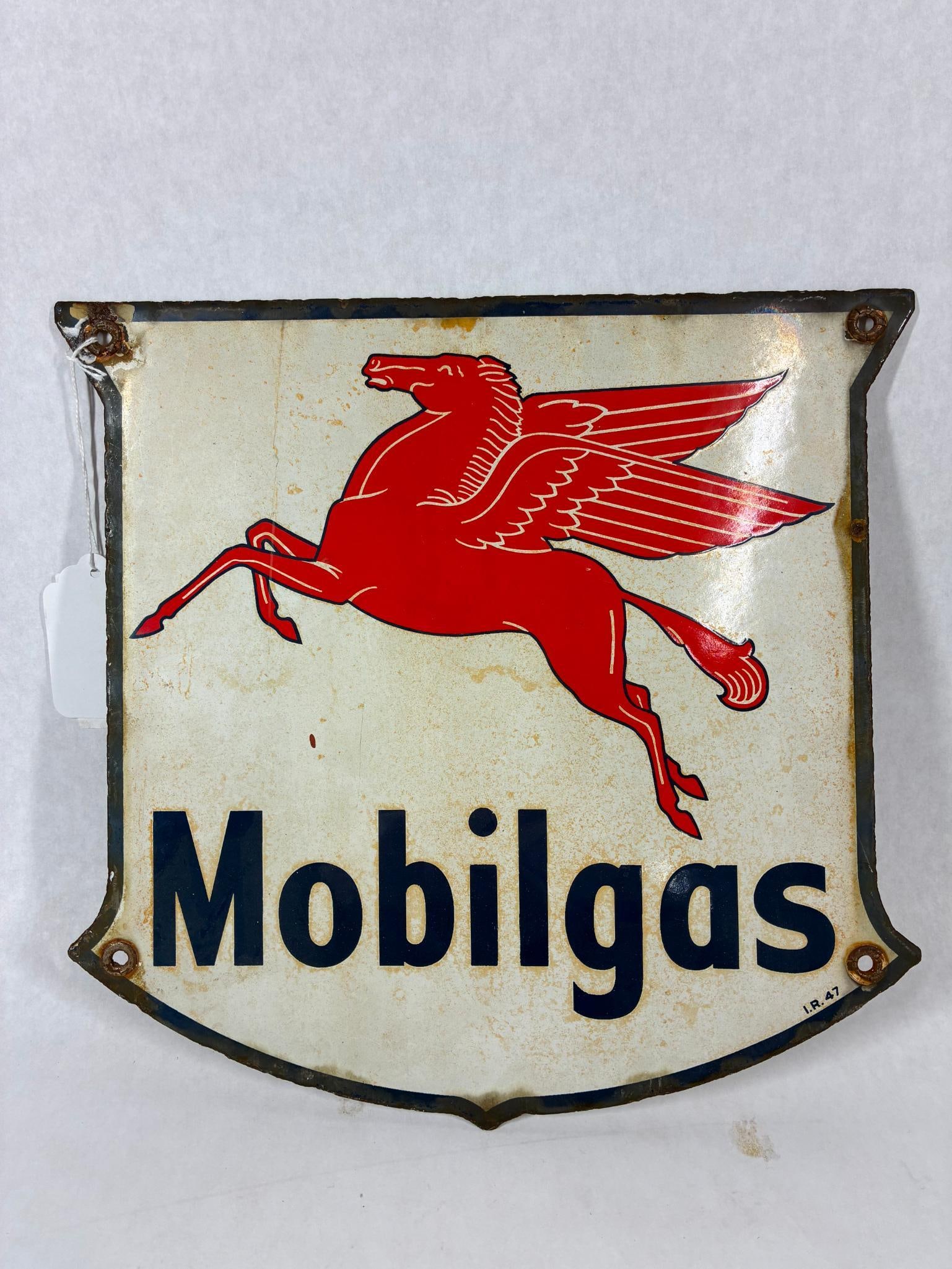 Mobilgas Pegasus Porcelain Sign (1 of 5)