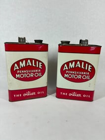 Amalie Motor Oil Cans