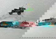 Kiddie Car Classics Hallmark Miniature Pedal Car Lot: This lot is for 4 assorted Miniature Pedal Car Replicas and included in lot are as follows1964 Tin Lizzie?1955 Custom Chevy Bel Air?1940 Aero Flite Wagon?