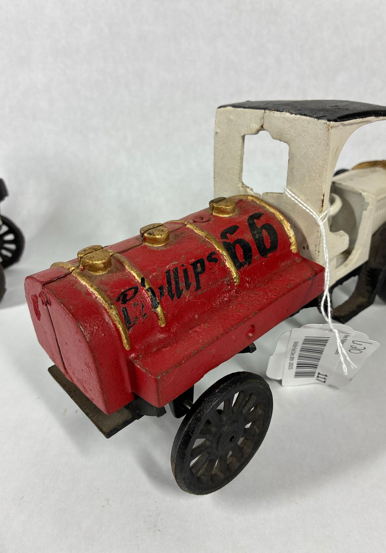Cast Iron Duggan Oil & Phillips 66 Tanker Truck Toy Replicas - 3