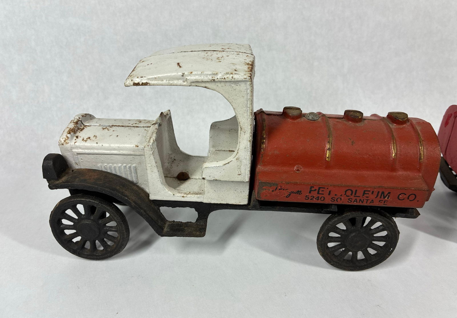 Cast Iron Duggan Oil & Phillips 66 Tanker Truck Toy Replicas - 7