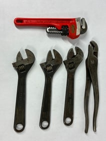 Crescent, Blue Bird, and Ridgid Small Wrenches