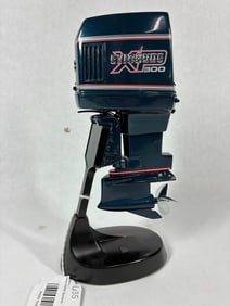 Alterscale 1991 Metallic Blue Evinrude 300XP V8 Outboard Boat Motor w/ Stand