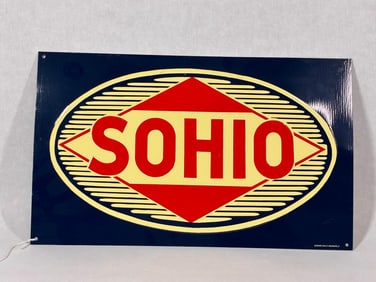 Desperate Sign Co. SST Sohio Embossed Sign