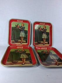 1942 American Art Works Coca Cola Trays