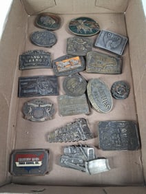 Advertising and Brass Belt Buckles