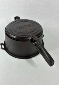 Stover Cast Iron No. 9 Waffle Iron on High Base