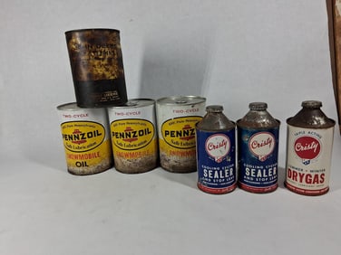 John Deere, Pennzoil, and Christy Cans