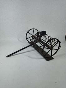Custom Crafted Cast Iron Horse Drawn Hay Rake