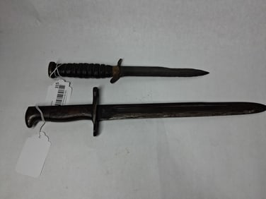 US 1894 Military Bayonet & US Combat Knife