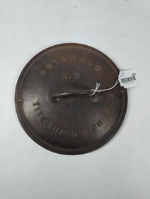 Griswold Slant Logo Cast Iron No. 8 Tite Top Dutch Oven Lid Only