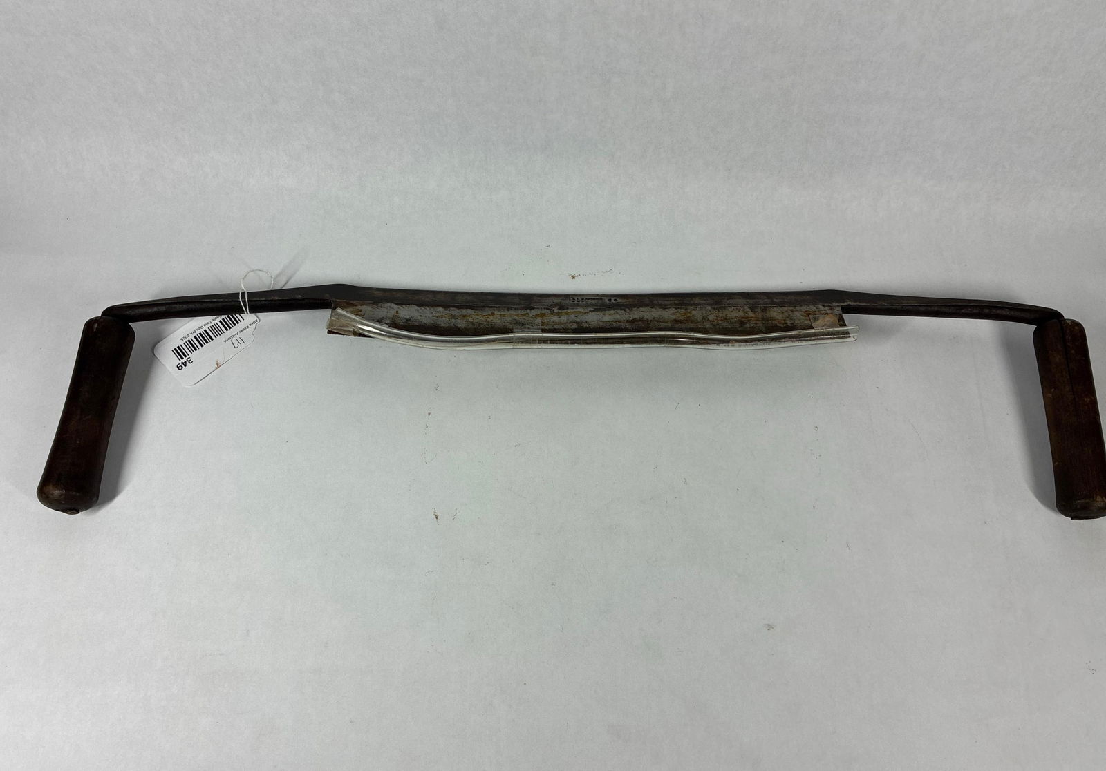 Wood Handled Draw Knife: Great overall primitive condition with a blade of 14 in L