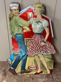 Early Wonderflex Foiled Embossographed Store Kraft Displays