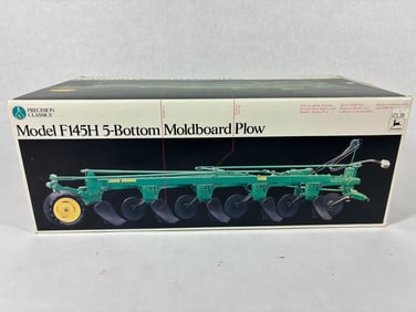Ertl John Deere HD Model F145H 5 Bottom Moldboard Plow Precision Classics No. 6
