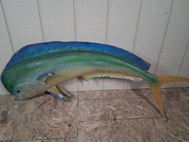 Mahi Mahi Faux Wall Mount Fish Display