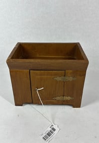 Miniature One Door Wood Dry Sink
