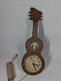 United Clock Co Guitar Thermometer Clock