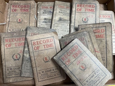 B&O Railroad Time Books