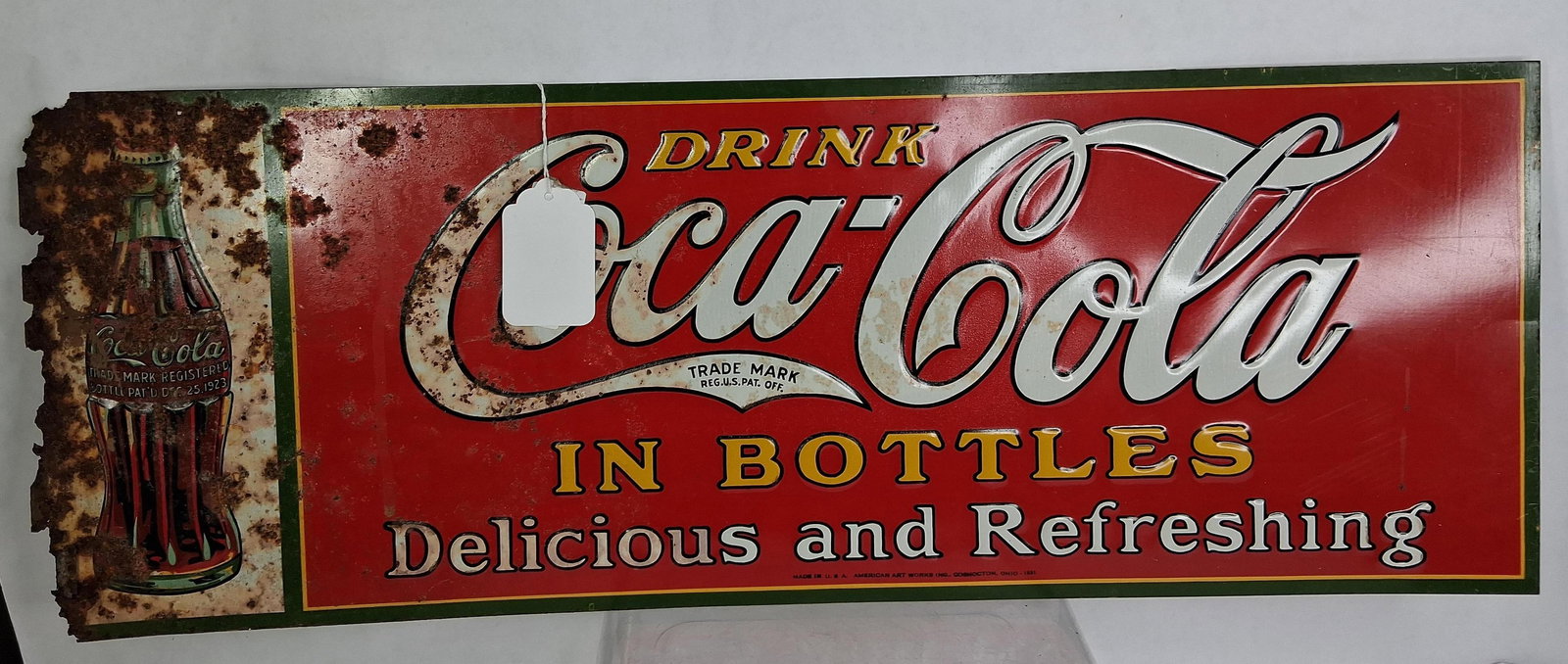 American Art Works Inc. Coca-Cola SST Embossed Store Sign (1 of 6)
