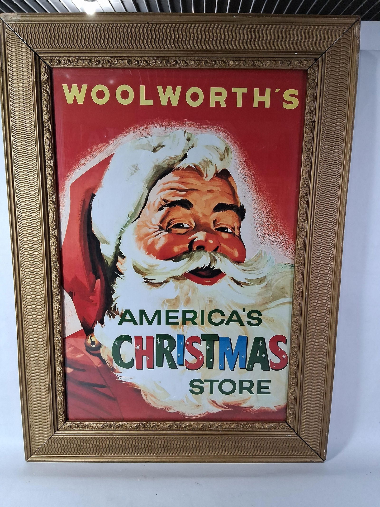Woolworths Framed Santa Clause Lithograph (1 of 5)