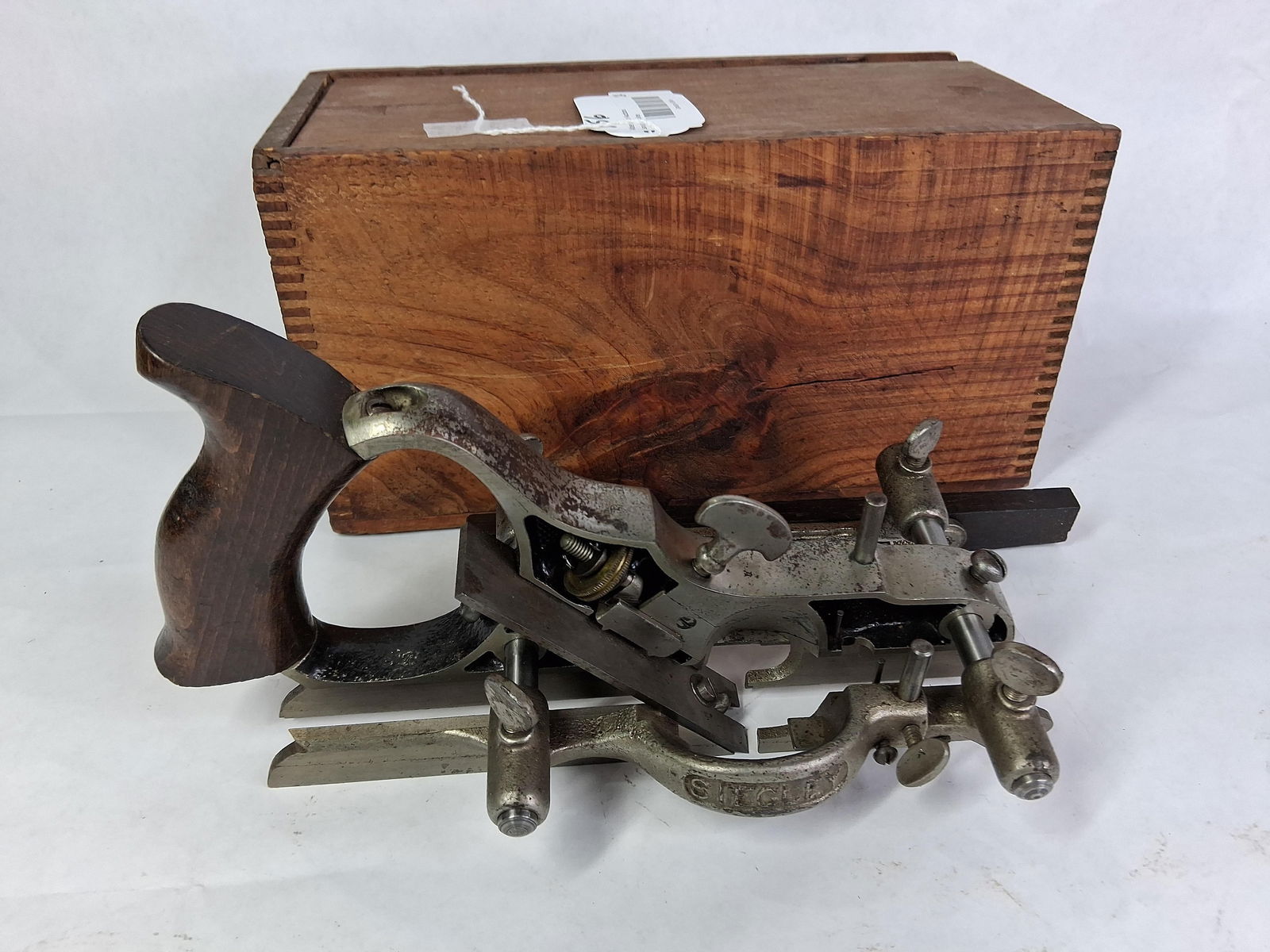 Antique Siegley No. 2 Combination Wood Working Plane w/ Orig. Paperwork and Dovetail Case (1 of 11)