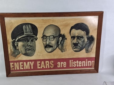 US Government WW2 Propaganda Poster