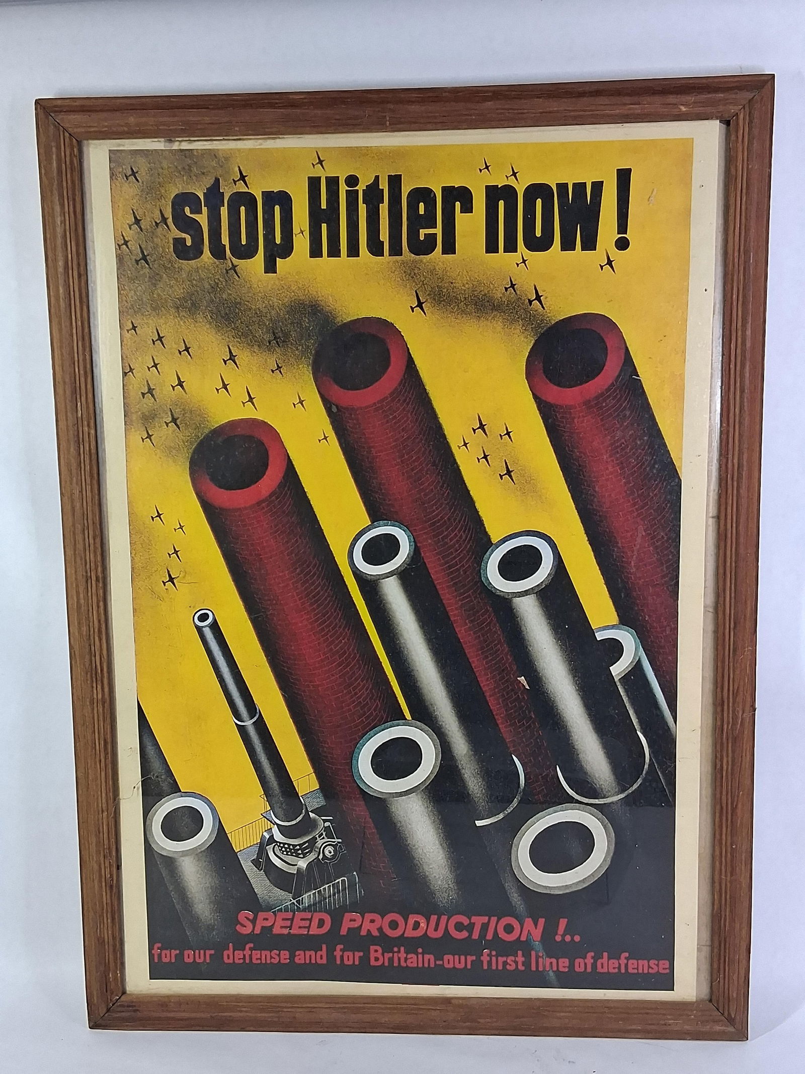 WW2 Stop Hitler Propaganda Poster (1 of 6)