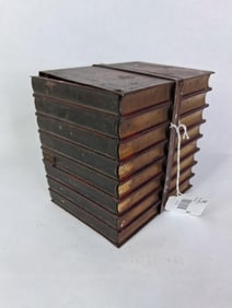 Early 1900 Huntley & Palmer Iconic Garter & Buckley Library Books Biscuit Tin