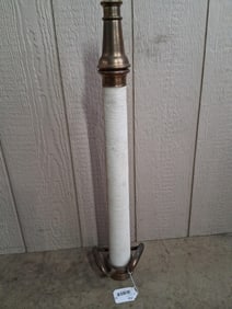 Elkhart Brass Co. Large Brass Fire Nozzle 8-52