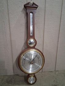Mid Century Airguide Compensated Wall Hanging Barometer Presented by Allied Chemical