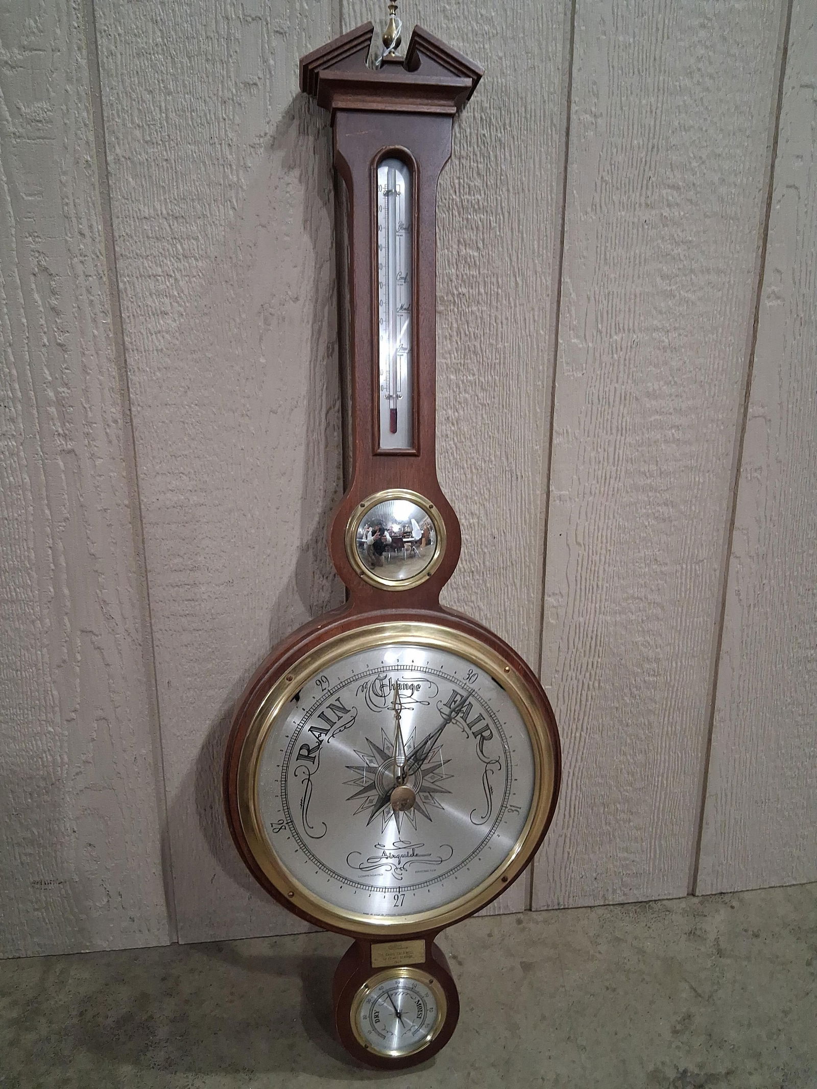 Mid Century Airguide Compensated Wall Hanging Barometer Presented by Allied Chemical (1 of 7)