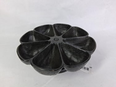 Eclipse Cast Iron 8 Bin Comparted Rotating Star Nail Cup on Pedestal
