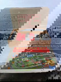 Louis Marx & Co. RC Stream Line Steam Type Electrical Train Set in Original Packaging