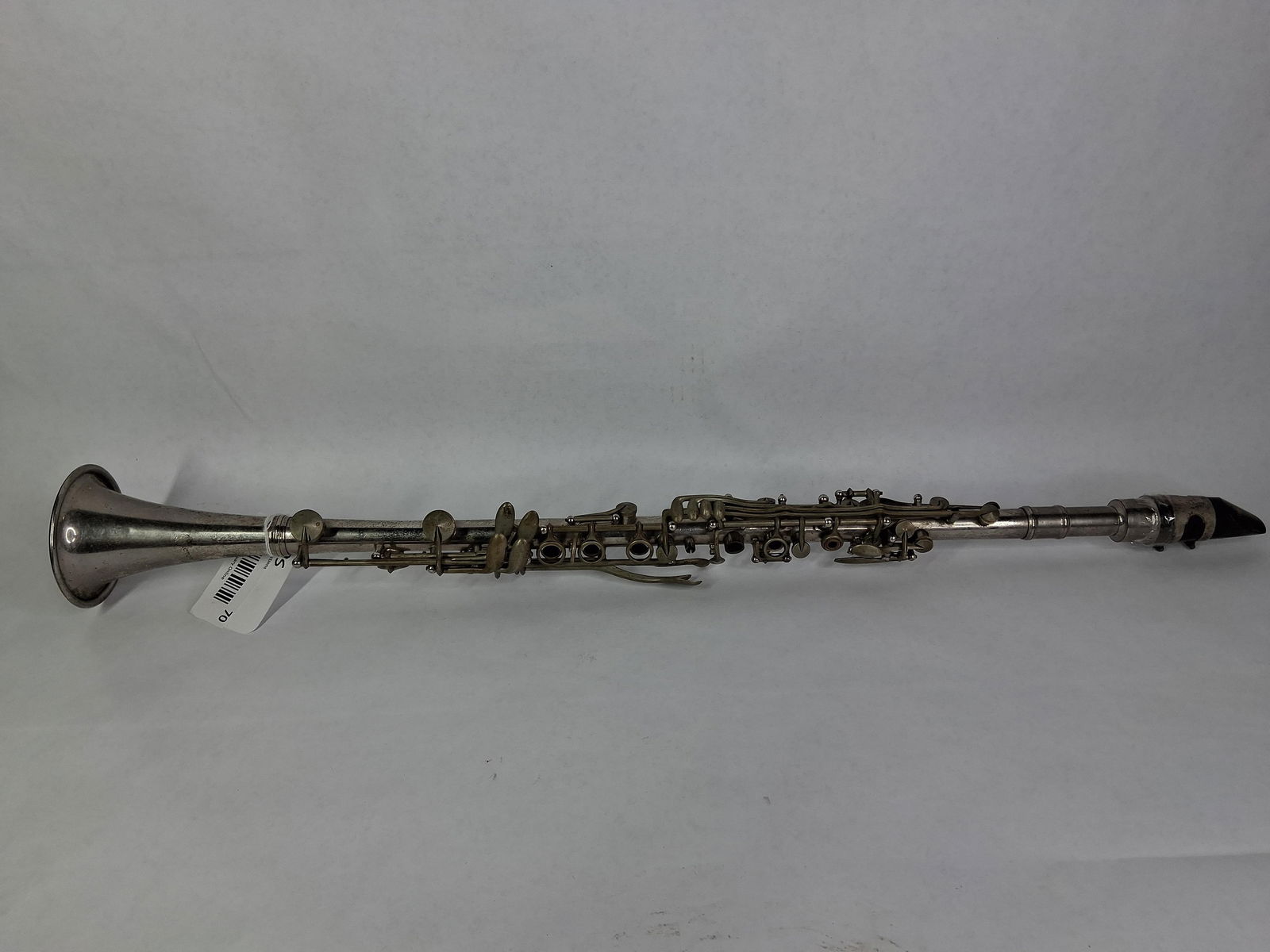 Victory Clarinet: Made in France, a few button covers are missing. 26 inches tall