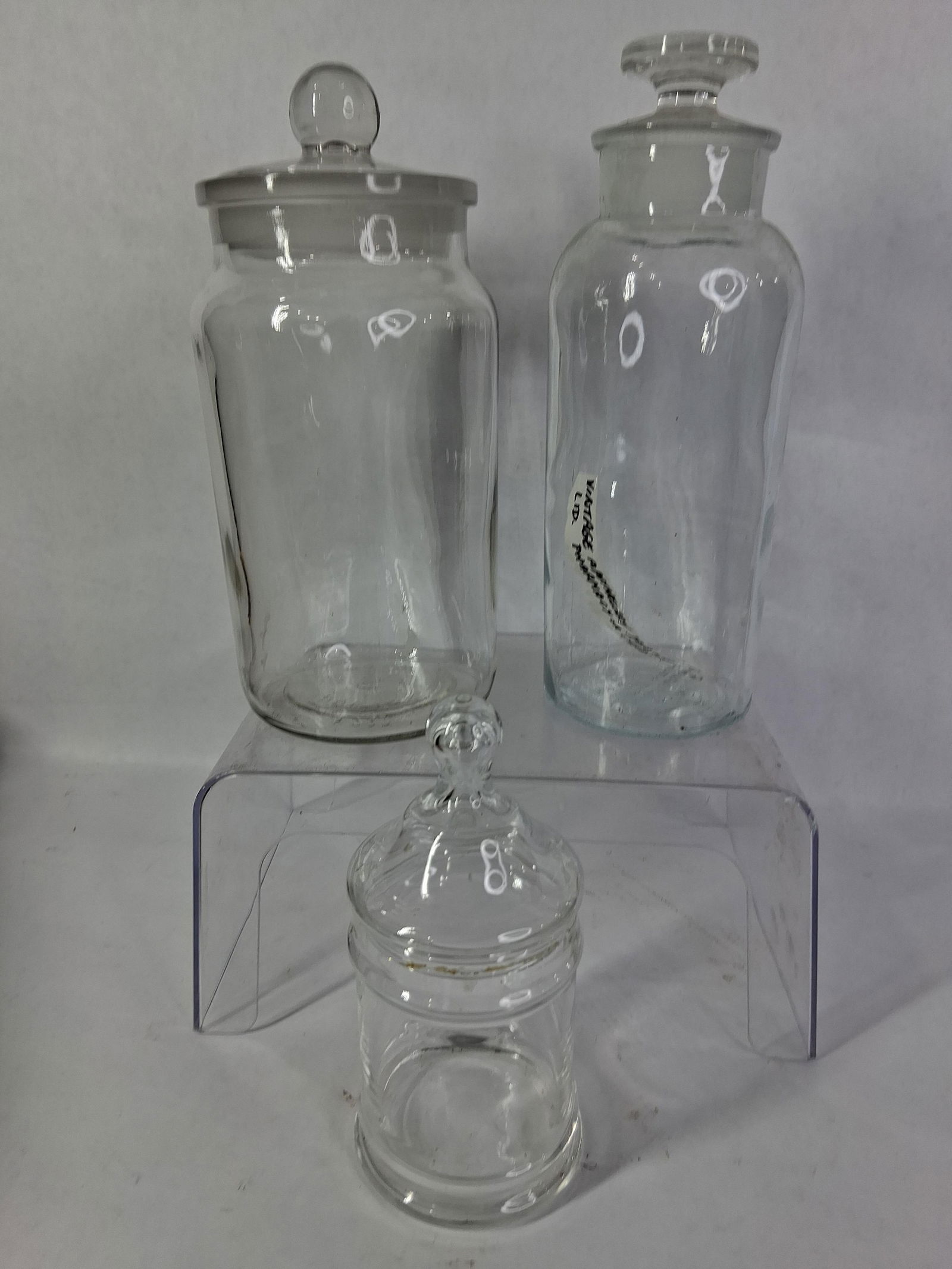 Lidded Glass Apothecary Jars (1 of 6)