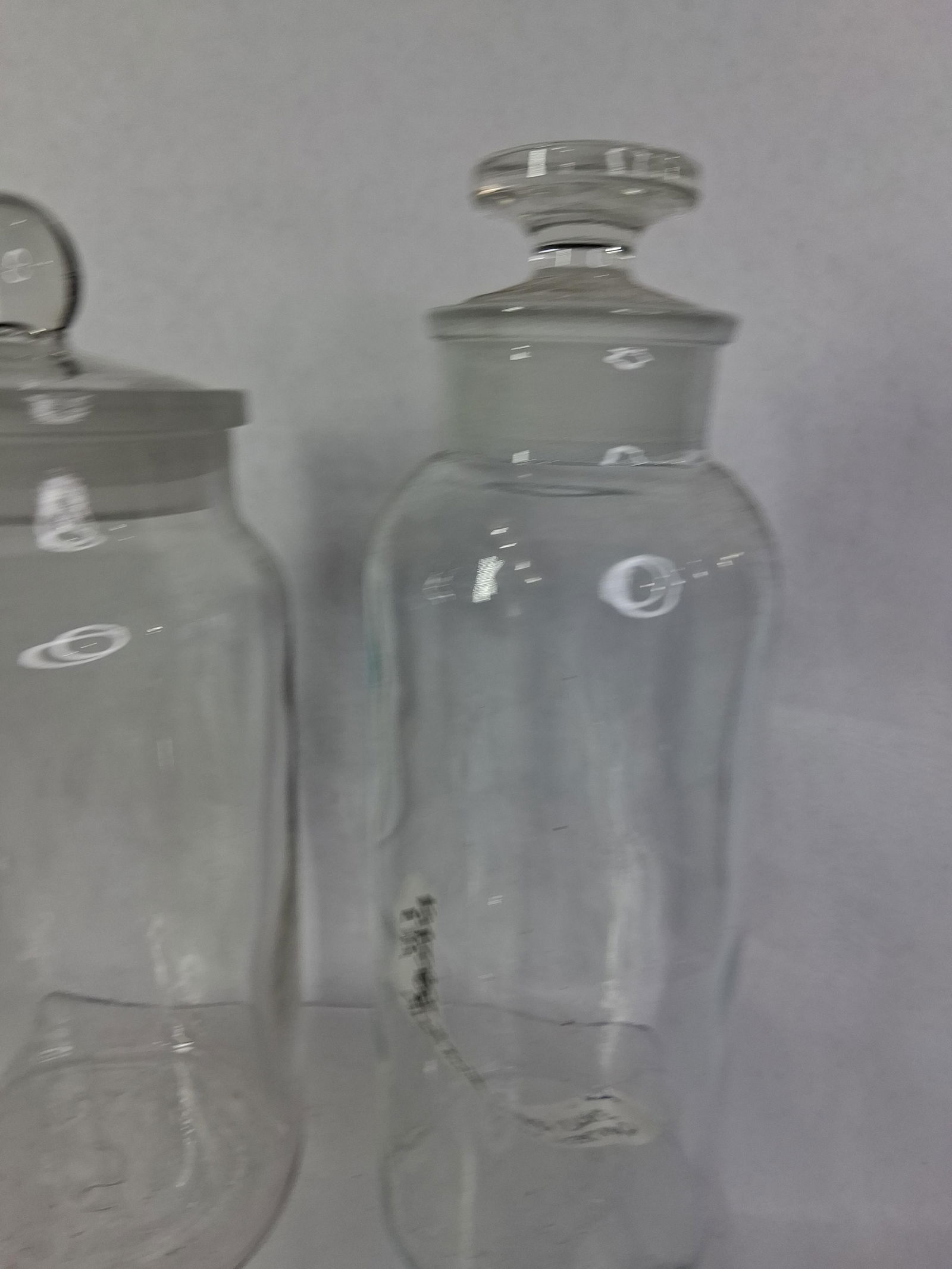Lidded Glass Apothecary Jars - 6