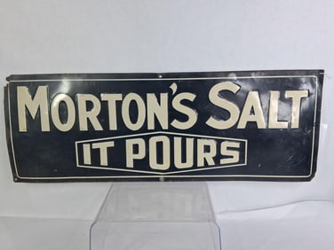 SST Embossed Morton's Salt Sign