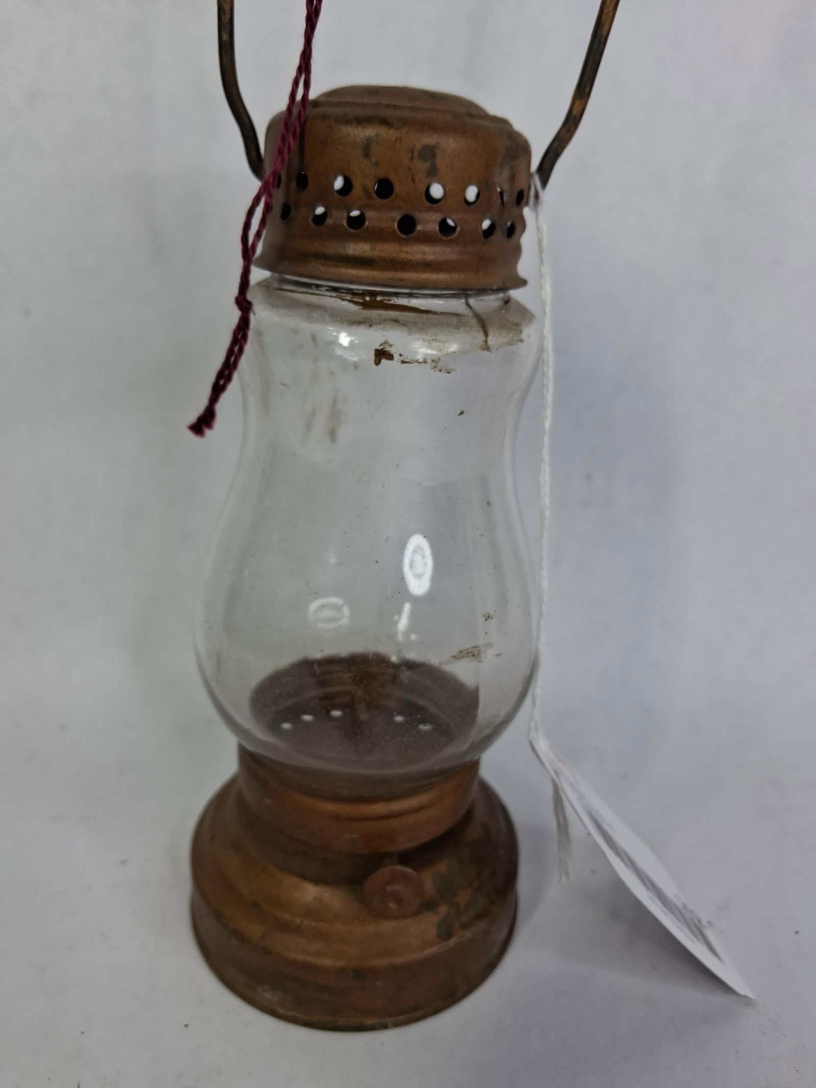 Early Wick Burner Skaters Lantern - 2