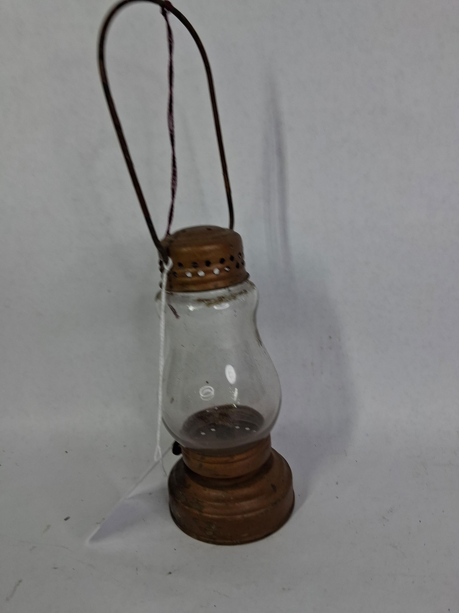 Early Wick Burner Skaters Lantern - 4
