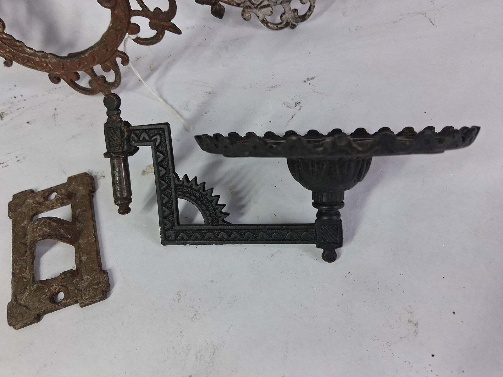 Cast Iron Oil Lamp Holders - 4