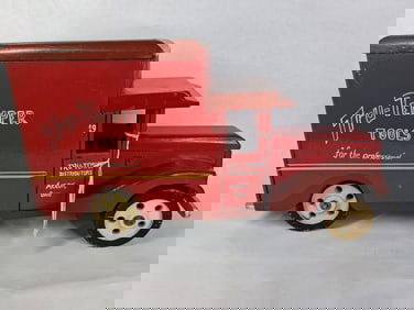Hand Crafted Folk Art Tru-Temper Tools Distributor Wood Delivery Truck