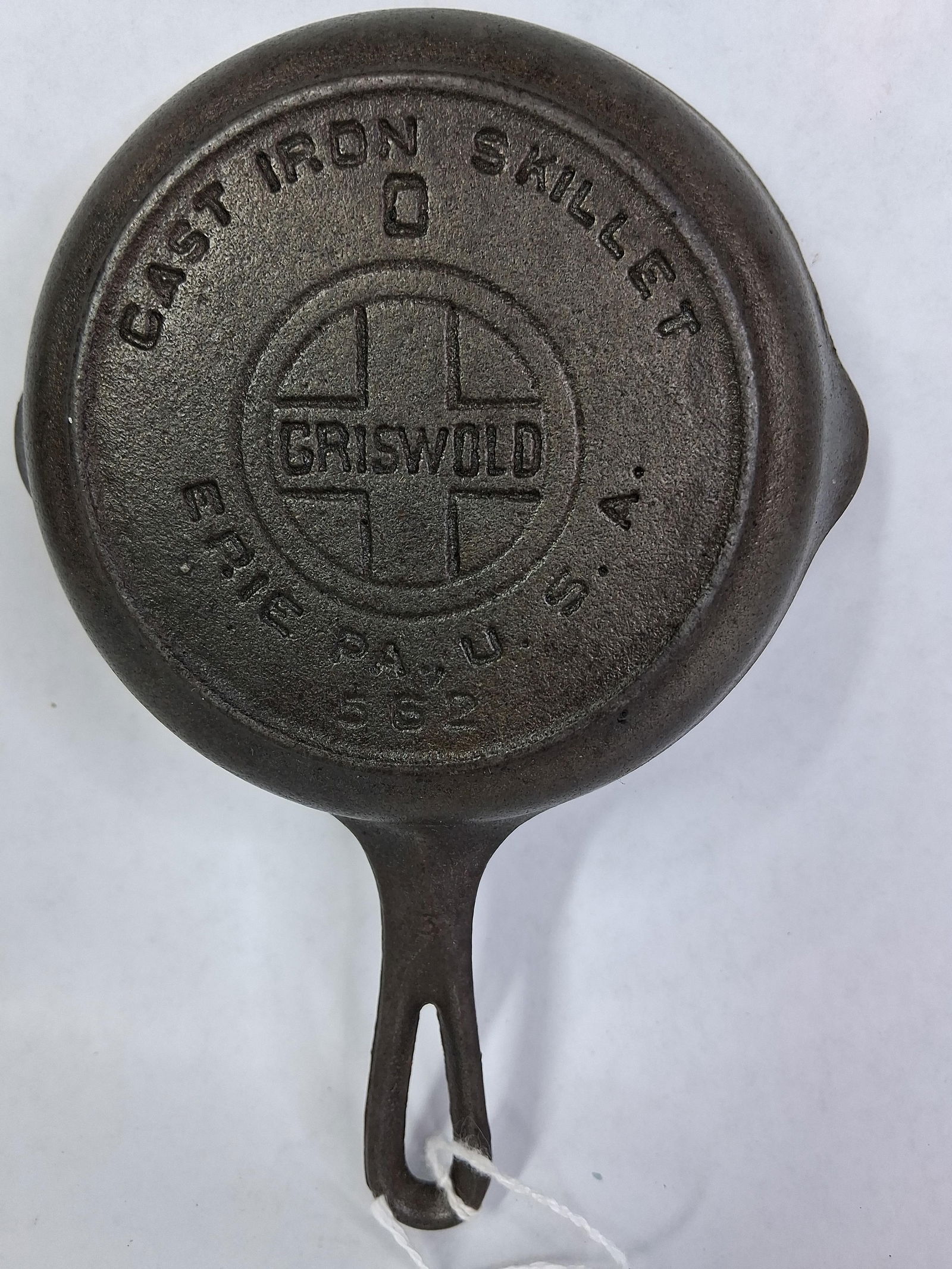 Griswold Small Block Logo No. 0 Cast Iron Skillet w/ Fire Ring (1 of 4)