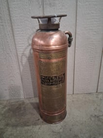 Buffalo Fire Appliance Corp. Brass/Copper Fire Extinguisher Plated George & L.P. Latham