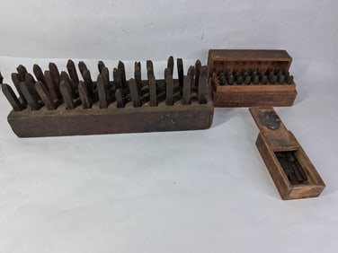 Cast Iron Number & Letter Stamps