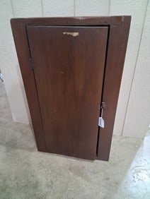 Small Primitive Square Nailed Cabinet