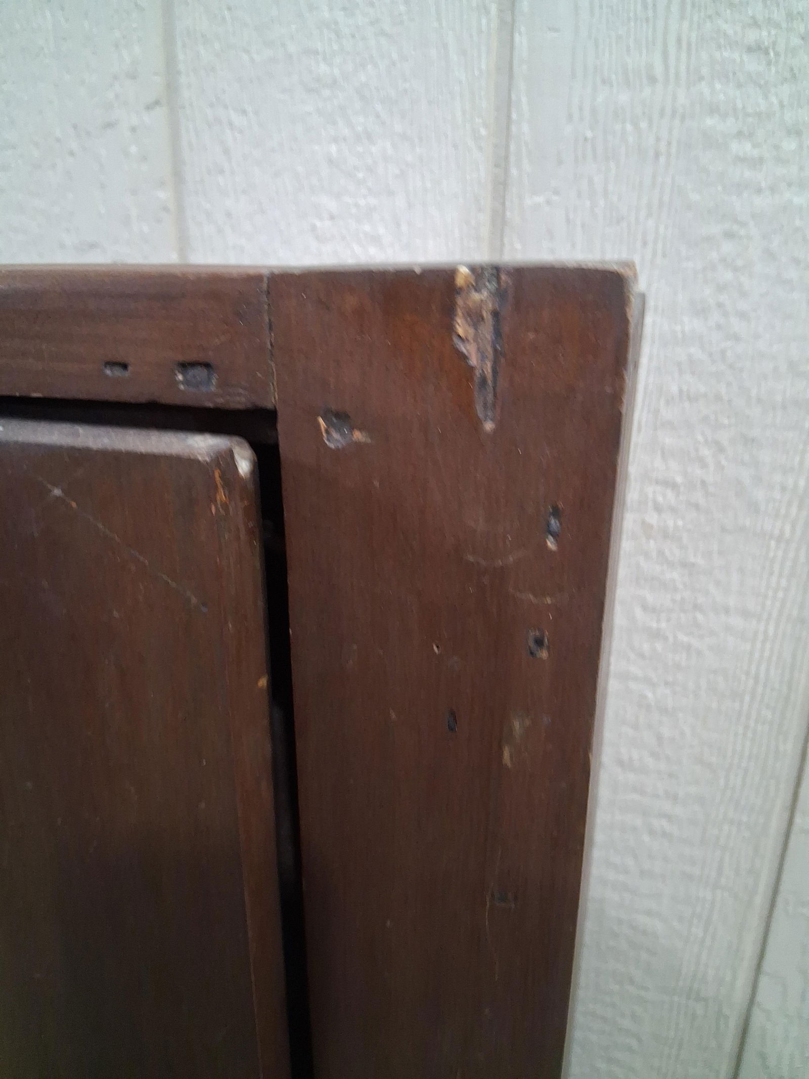 Small Primitive Square Nailed Cabinet - 2