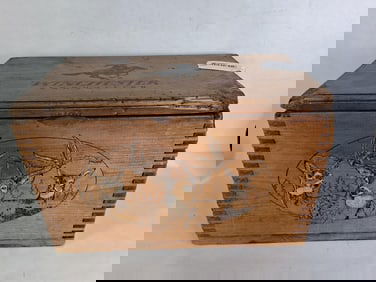 Winchester Dovetailed Wood Ammo Crate w/ Handles