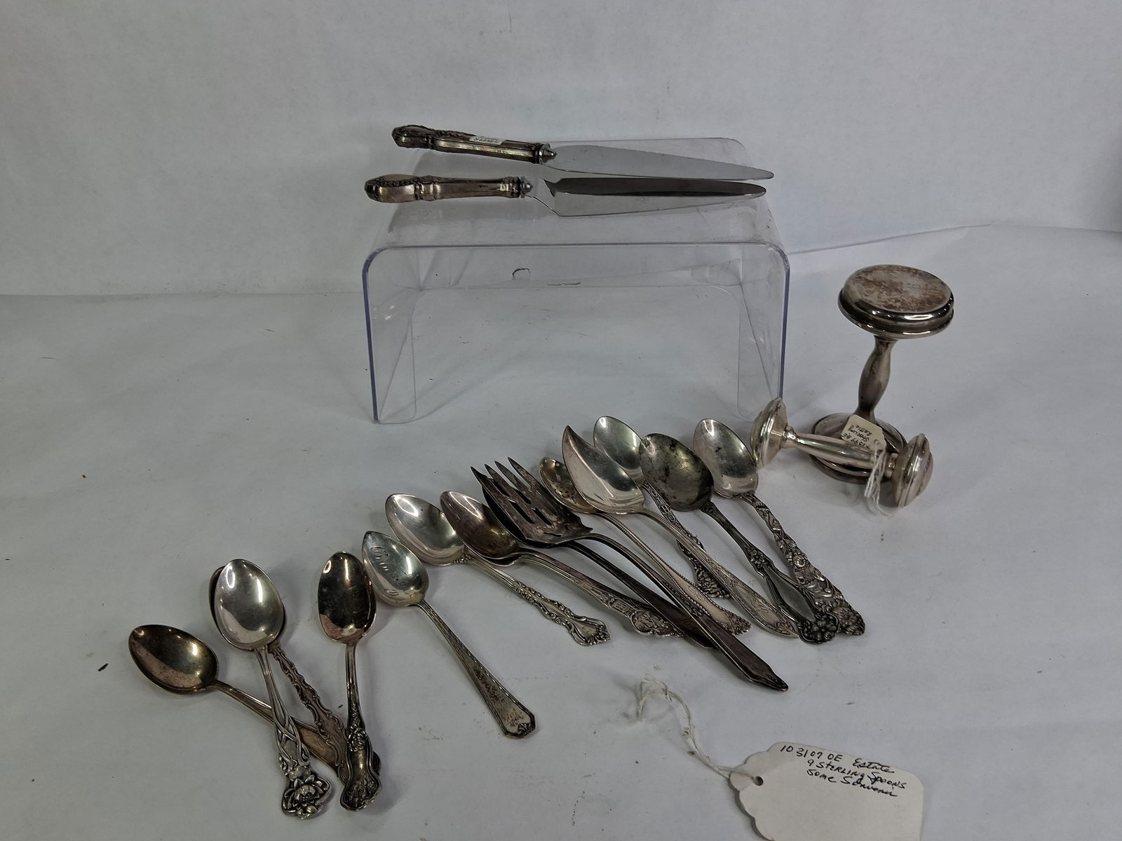 Sterling Lot of Various Flatware as well as Baby Rattles (1 of 15)