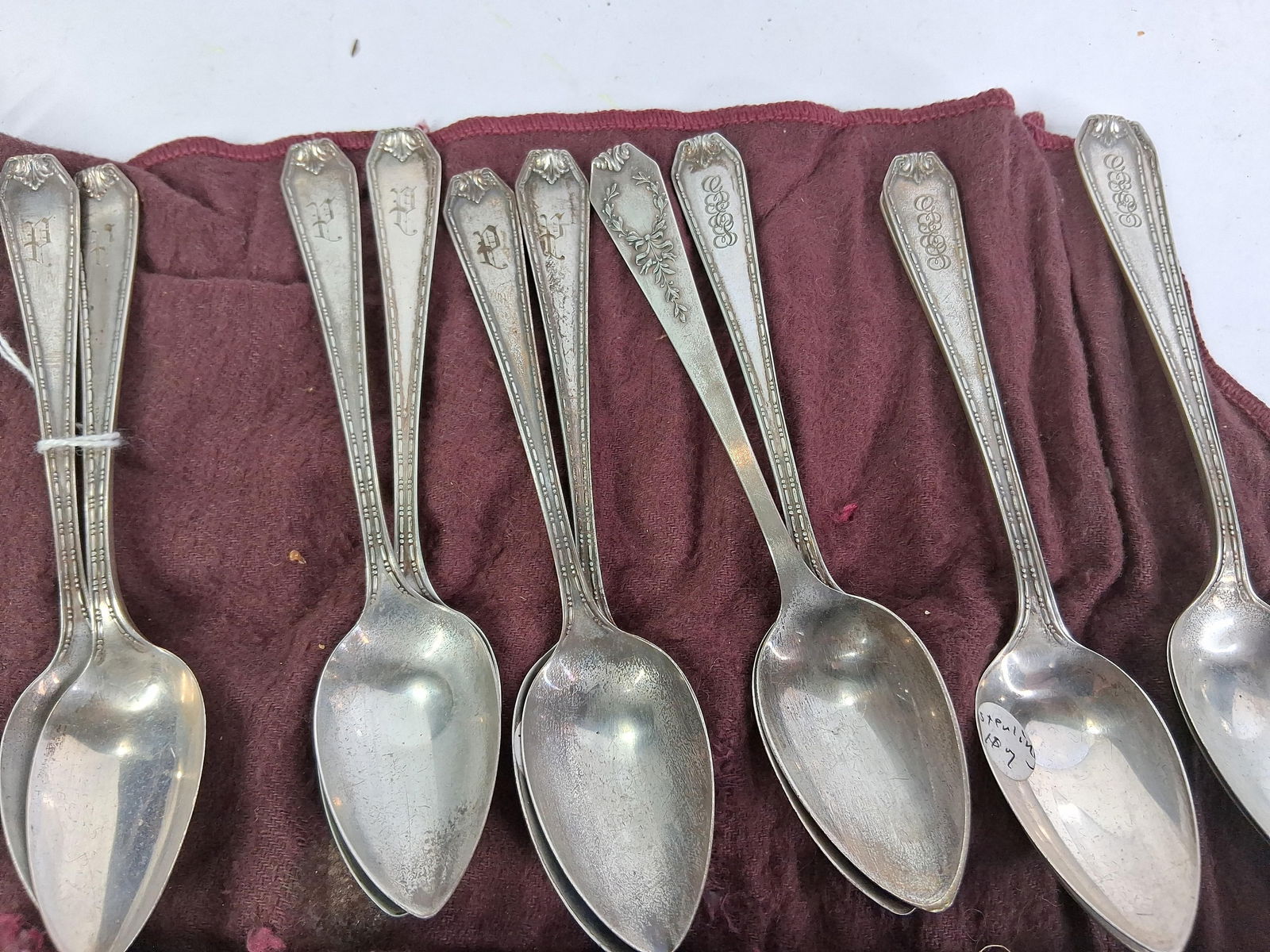 1913 Sterling Silver Monogrammed Flatware - 2