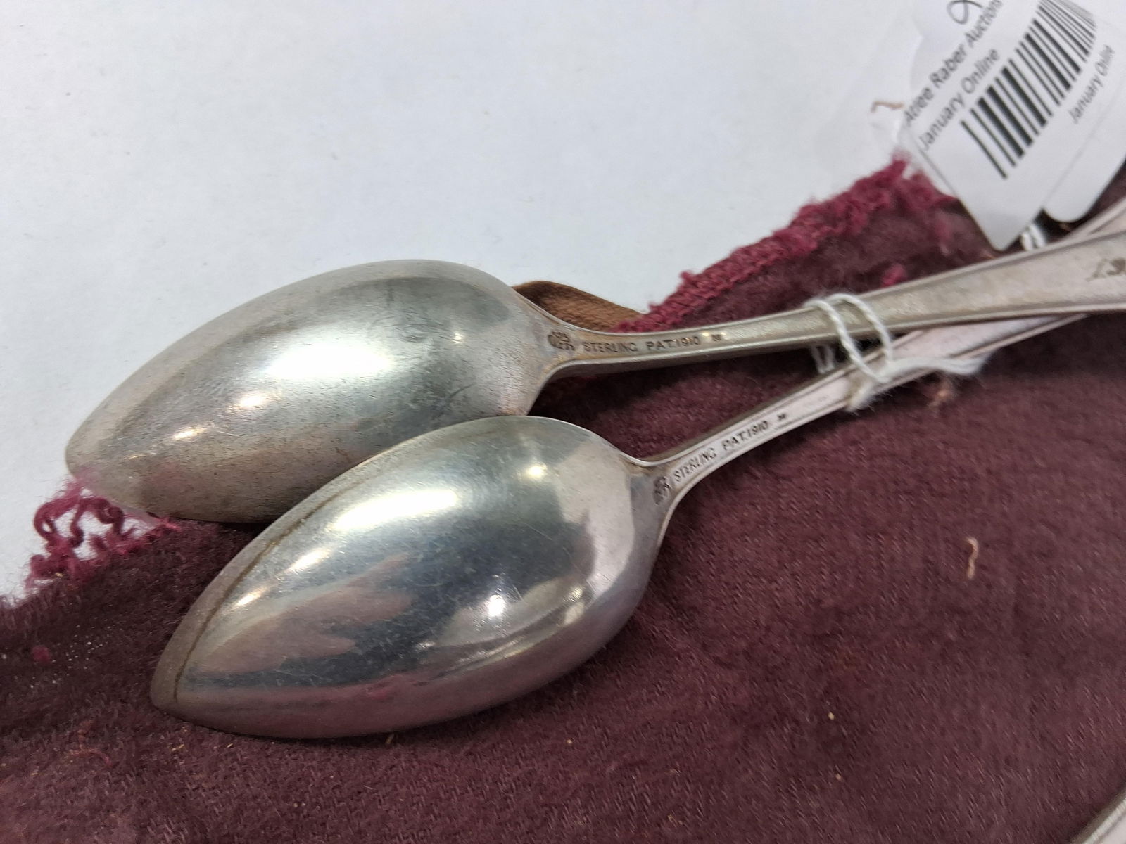 1913 Sterling Silver Monogrammed Flatware - 6